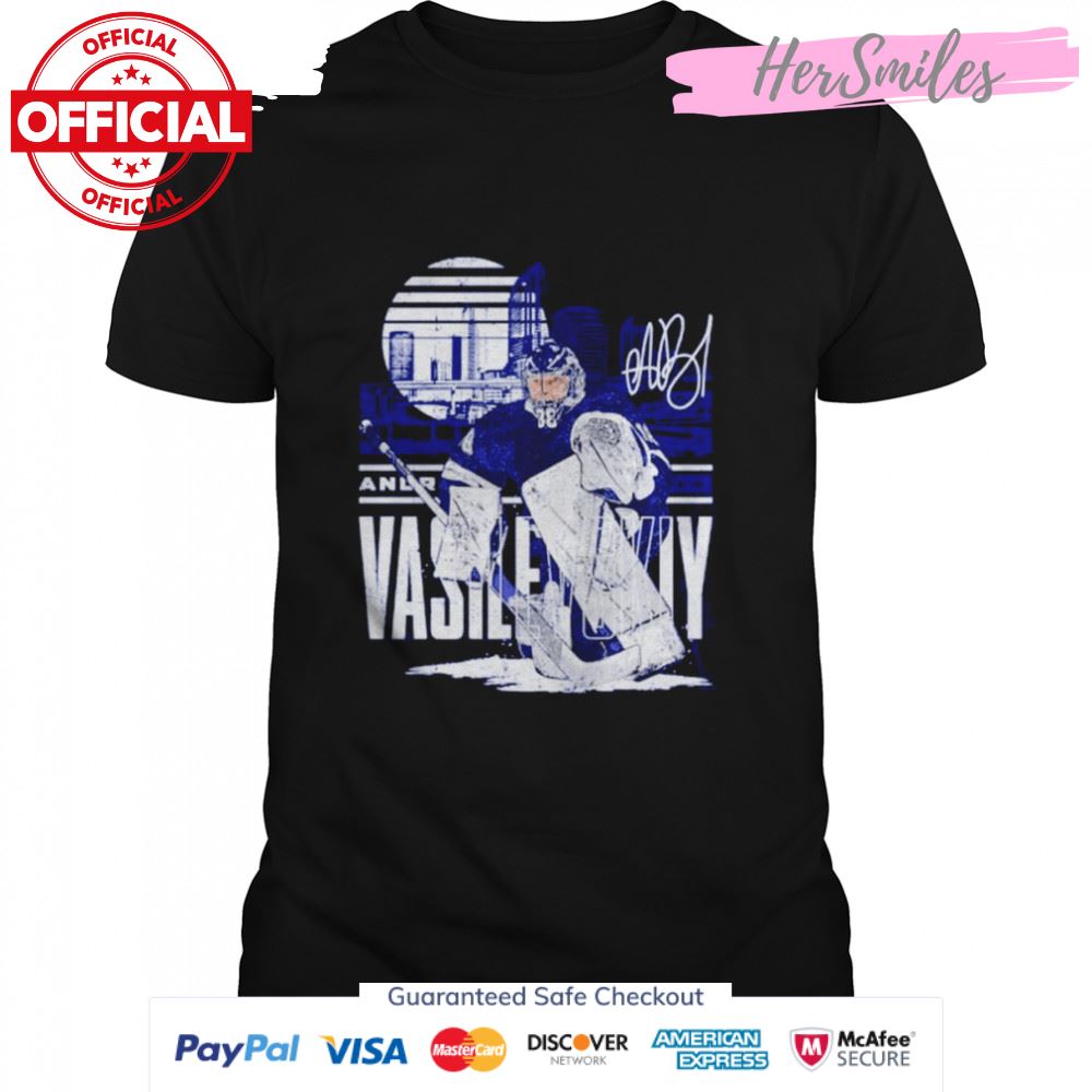 Andrei Vasilevskiy Tampa Bay Lightning Player Skyline signature shirt
