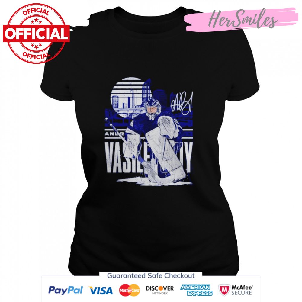 Andrei Vasilevskiy Tampa Bay Lightning Player Skyline signature shirt
