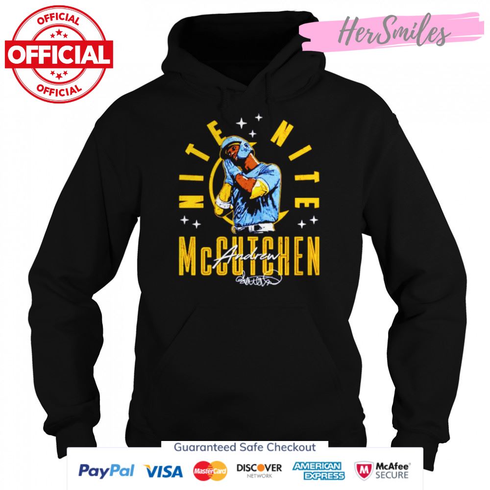 Andrew Mccutchen Milwaukee Brewers Nite Nite signature shirt Andrew Mccutchen Milwaukee Brewers Nite Nite signature shirt