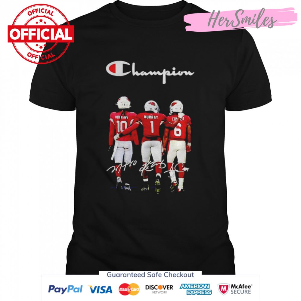 Arizona Cardinals Hopkins Murray Corner Champion signatures shirt
