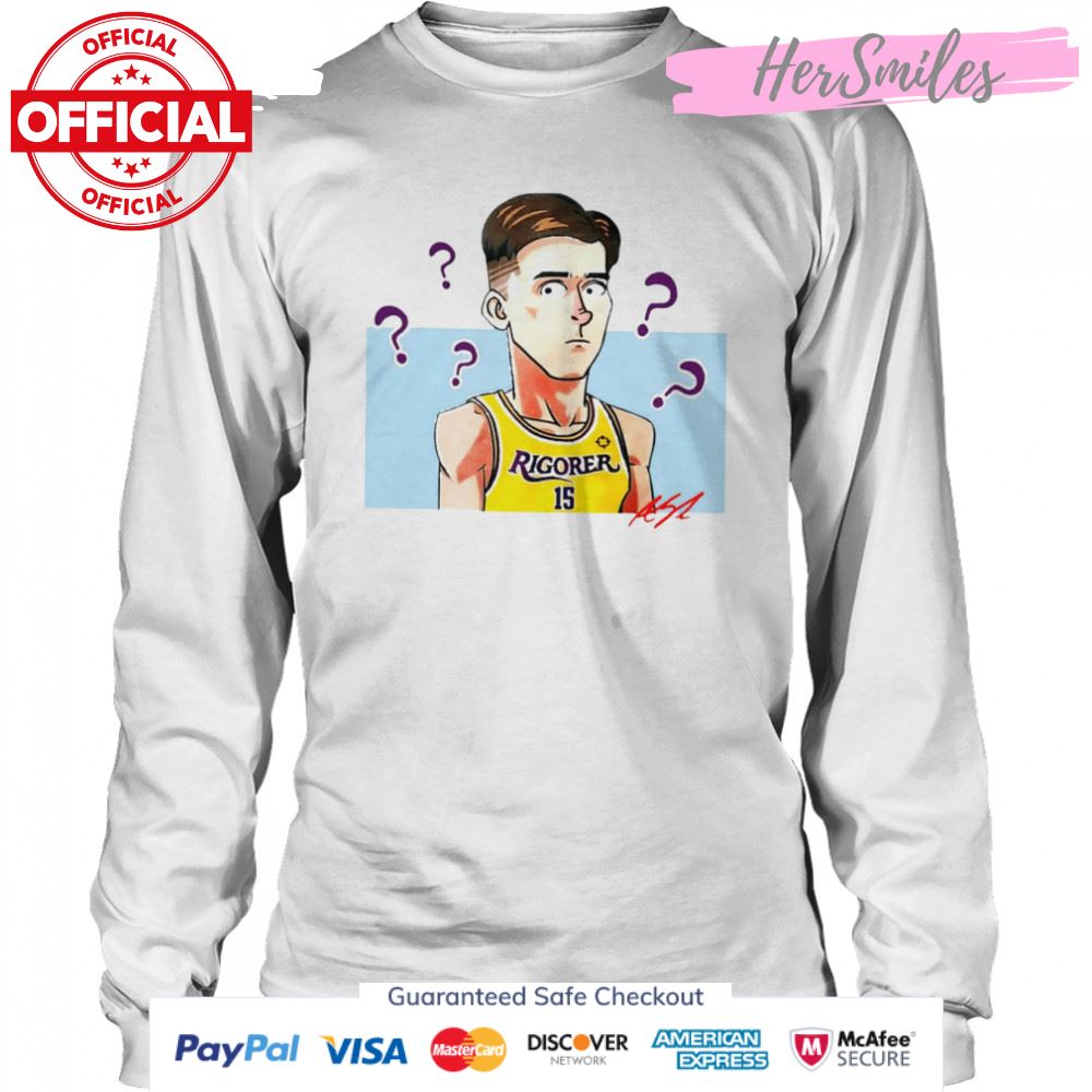 Austin Reaves Los Angeles Lakers cartoon signature 2022 T-shirt Austin Reaves Los Angeles Lakers cartoon signature 2022 T-shirt