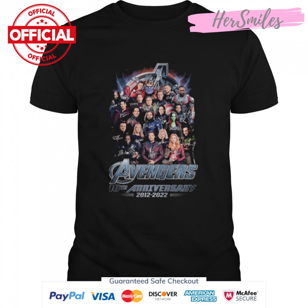 Avenger 10th Anniversary 2012-2022 Signature Shirt
