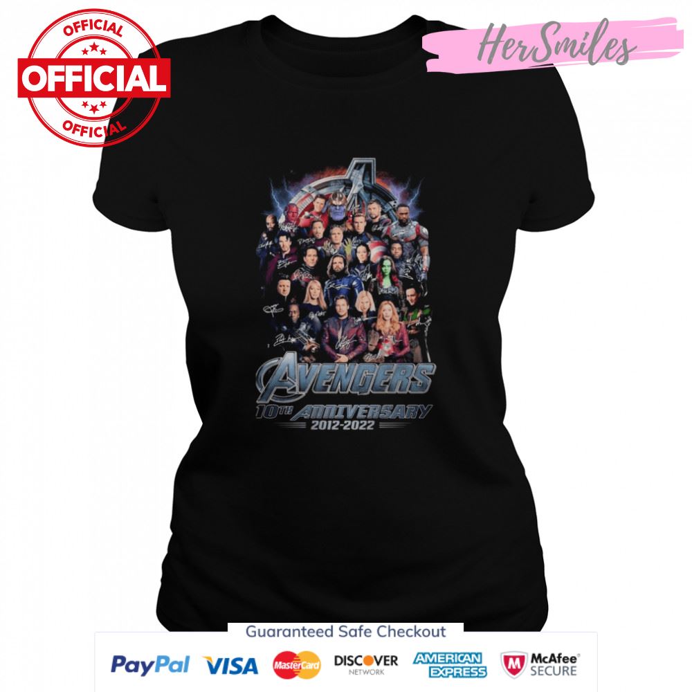 Avenger 10th Anniversary 2012-2022 Signature Shirt