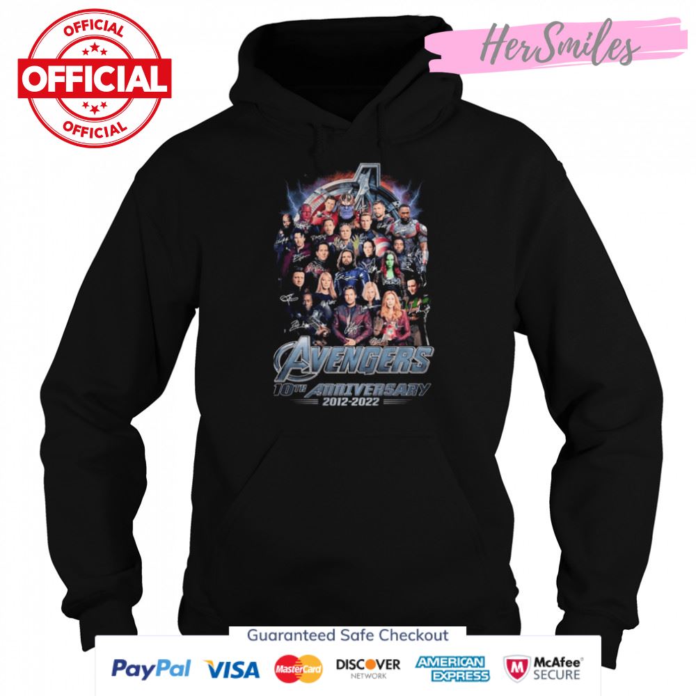 Avenger 10th Anniversary 2012-2022 Signature Shirt Avenger 10th Anniversary 2012-2022 Signature Shirt