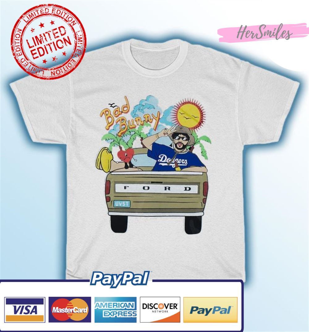 Bad Bunny Dodgers Los Angeles Verano Sin Ti Unisex T-Shirt Bad Bunny Dodgers Los Angeles Verano Sin Ti Unisex T-Shirt