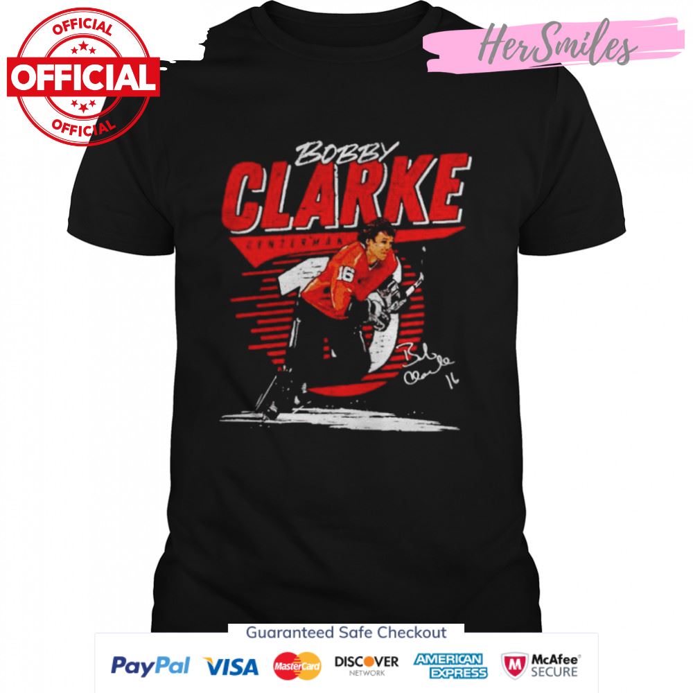 Bobby Clarke centerman signature shirt