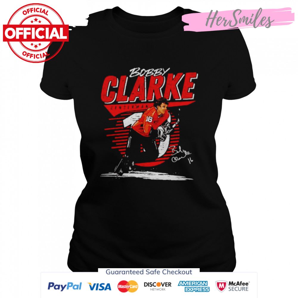 Bobby Clarke centerman signature shirt