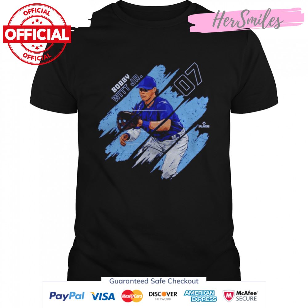 Bobby Witt Jr. Kansas City Stripes Baseball Signatures Shirt
