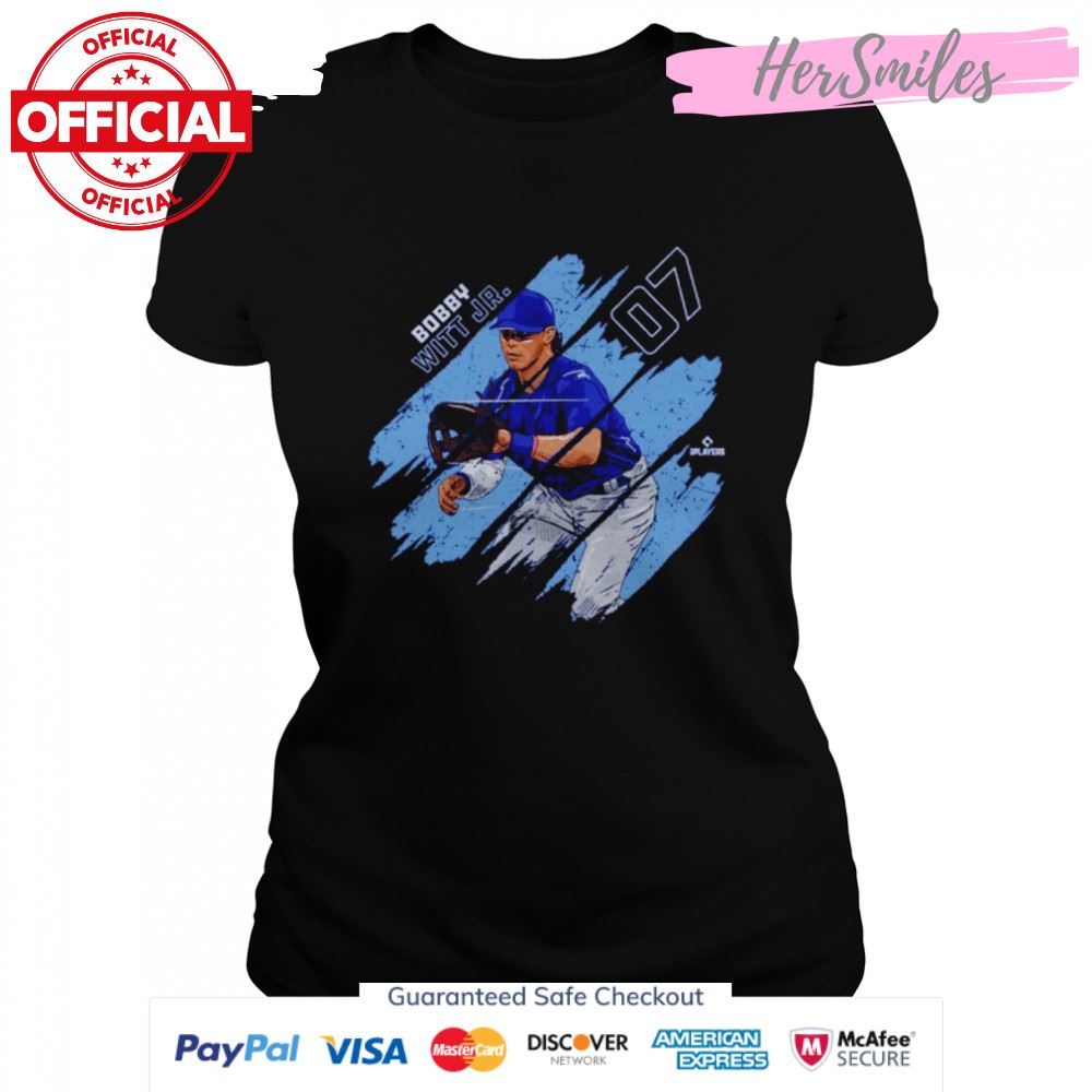 Bobby Witt Jr. Kansas City Stripes Baseball Signatures Shirt