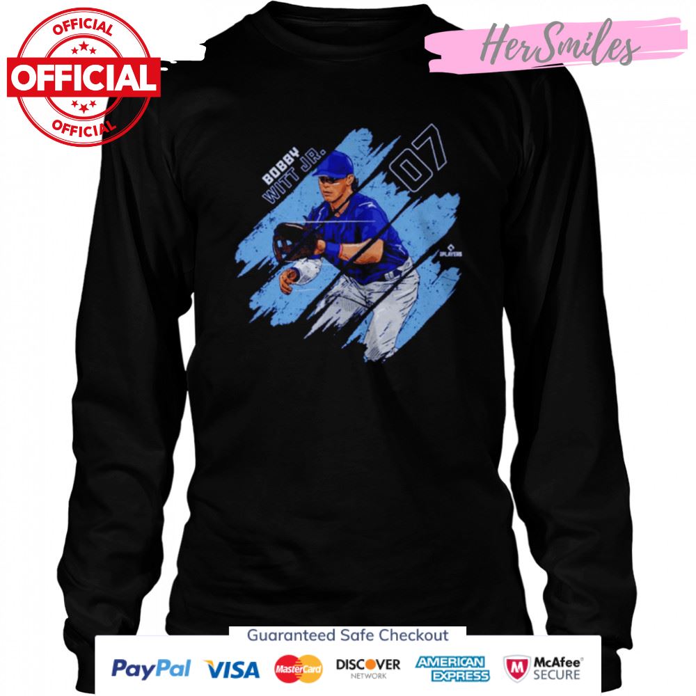 Bobby Witt Jr. Kansas City Stripes Baseball Signatures Shirt Bobby Witt Jr. Kansas City Stripes Baseball Signatures Shirt