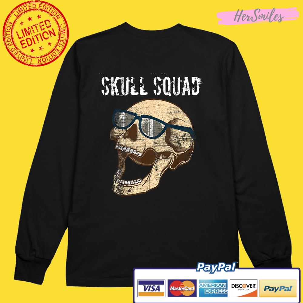 Bones Skull Squad Skeleton Halloween Horror Movies Shirt