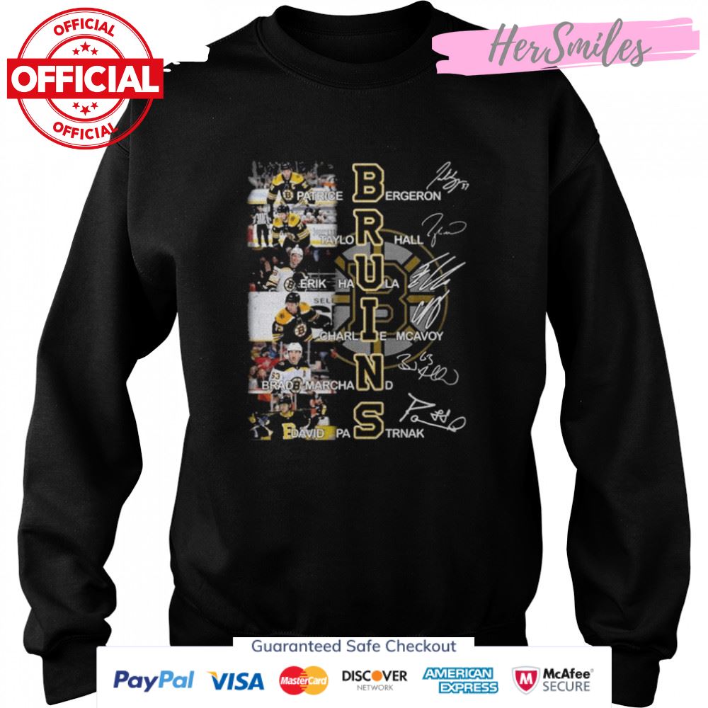 Boston bruins all team 2022 signatures shirt Boston bruins all team 2022 signatures shirt