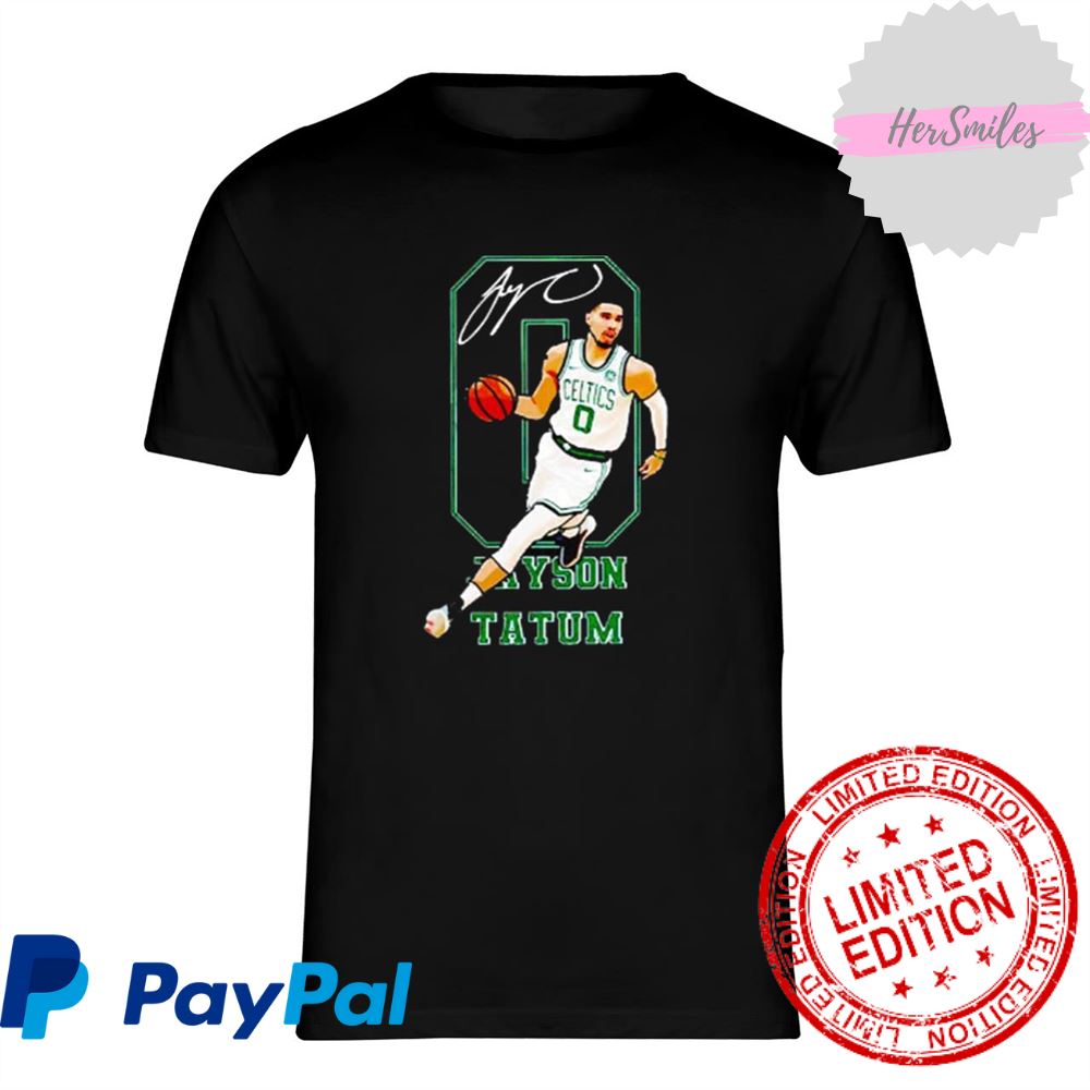Boston Celtics 0 Jayson Tatum Signature Shirt