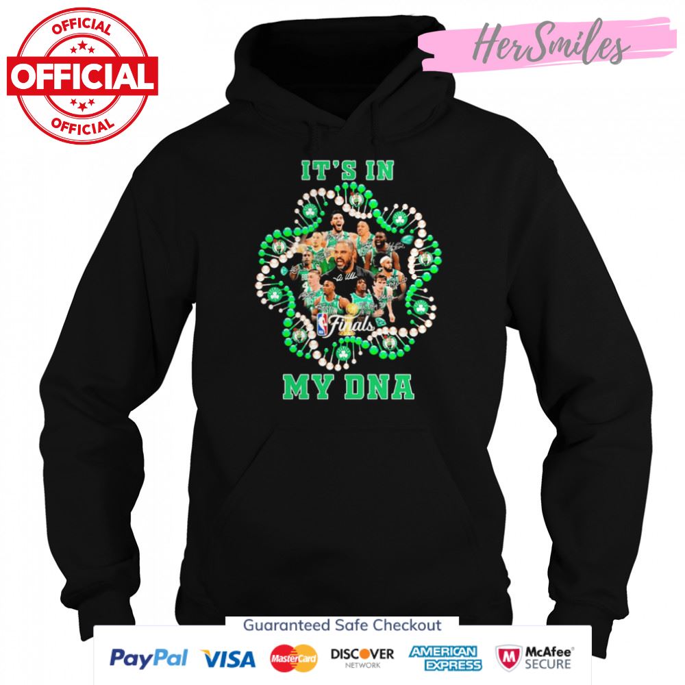 Boston Celtics Basketball Team It’s In My DNA Signatures Shirt Boston Celtics Basketball Team It’s In My DNA Signatures Shirt