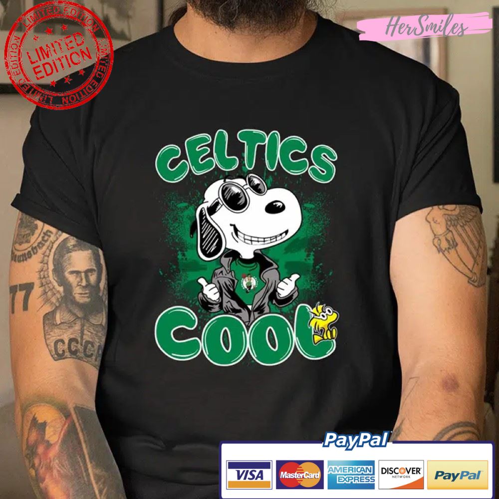 Boston Celtics Cool Snoopy T Shirt