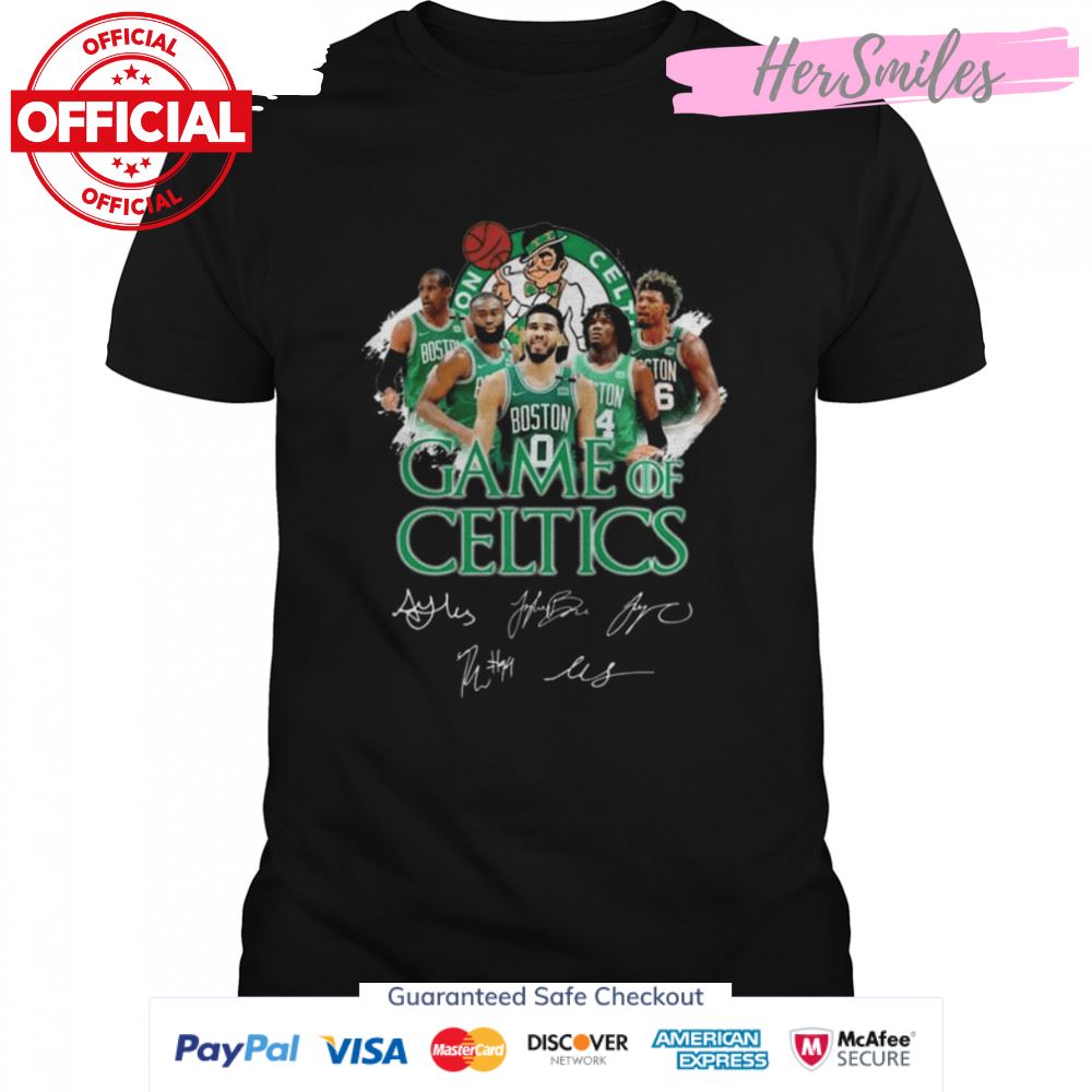 Boston Celtics Game Of Celtics Signatures Shirt