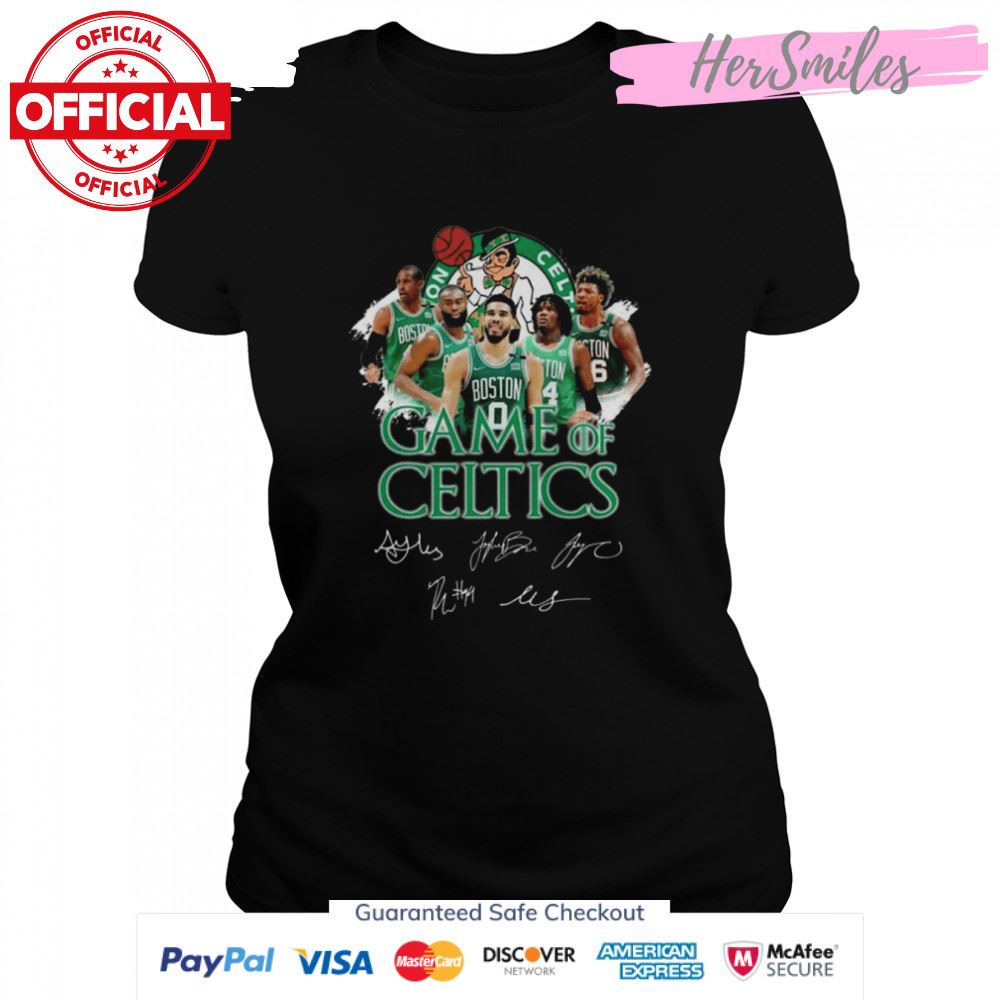 Boston Celtics Game Of Celtics Signatures Shirt