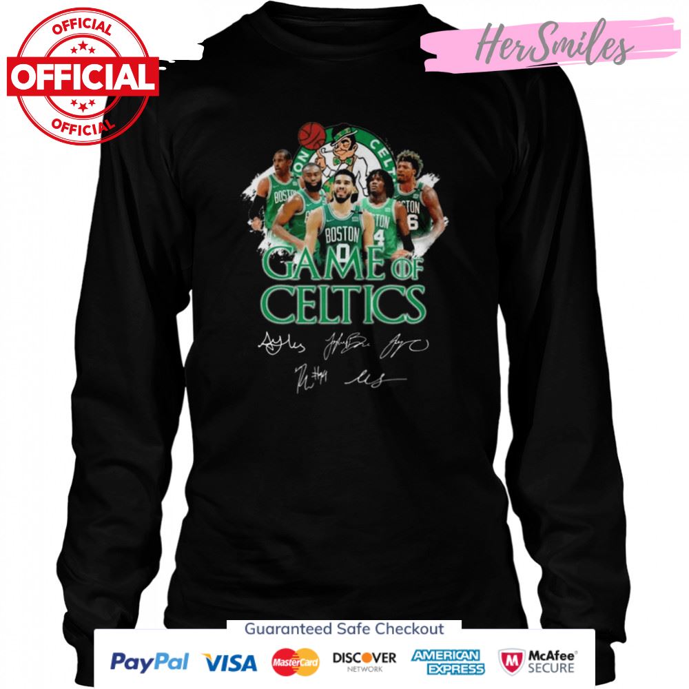 Boston Celtics Game Of Celtics Signatures Shirt Boston Celtics Game Of Celtics Signatures Shirt