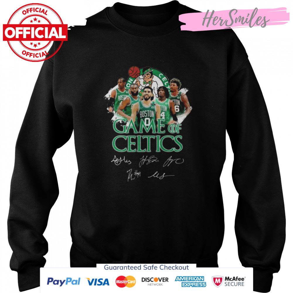 Boston Celtics Game Of Celtics Signatures Shirt Boston Celtics Game Of Celtics Signatures Shirt