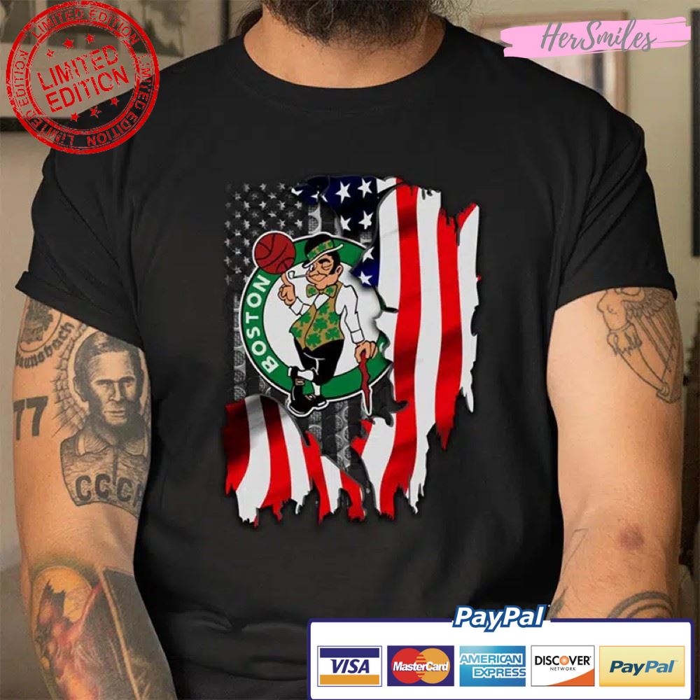 Boston Celtics NBA Basketball American Flag Shirt