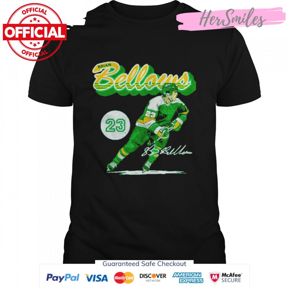 Brian Bellows Minnesota Hockey Signatures Shirt