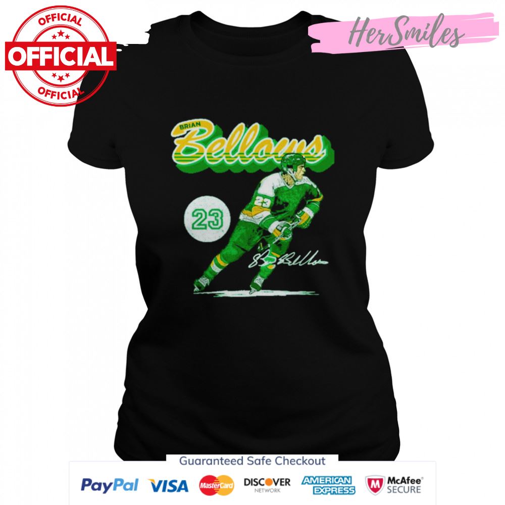 Brian Bellows Minnesota Hockey Signatures Shirt