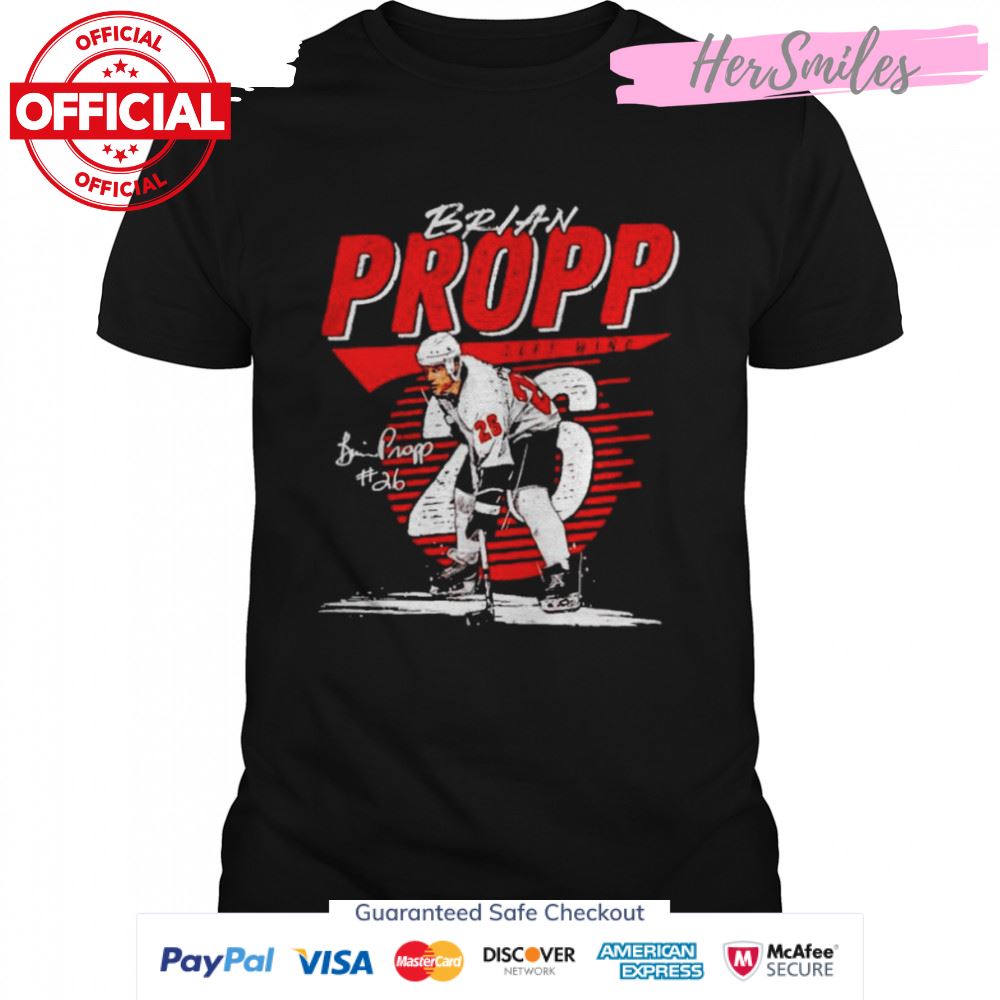 Brian Propp left wing signature shirt