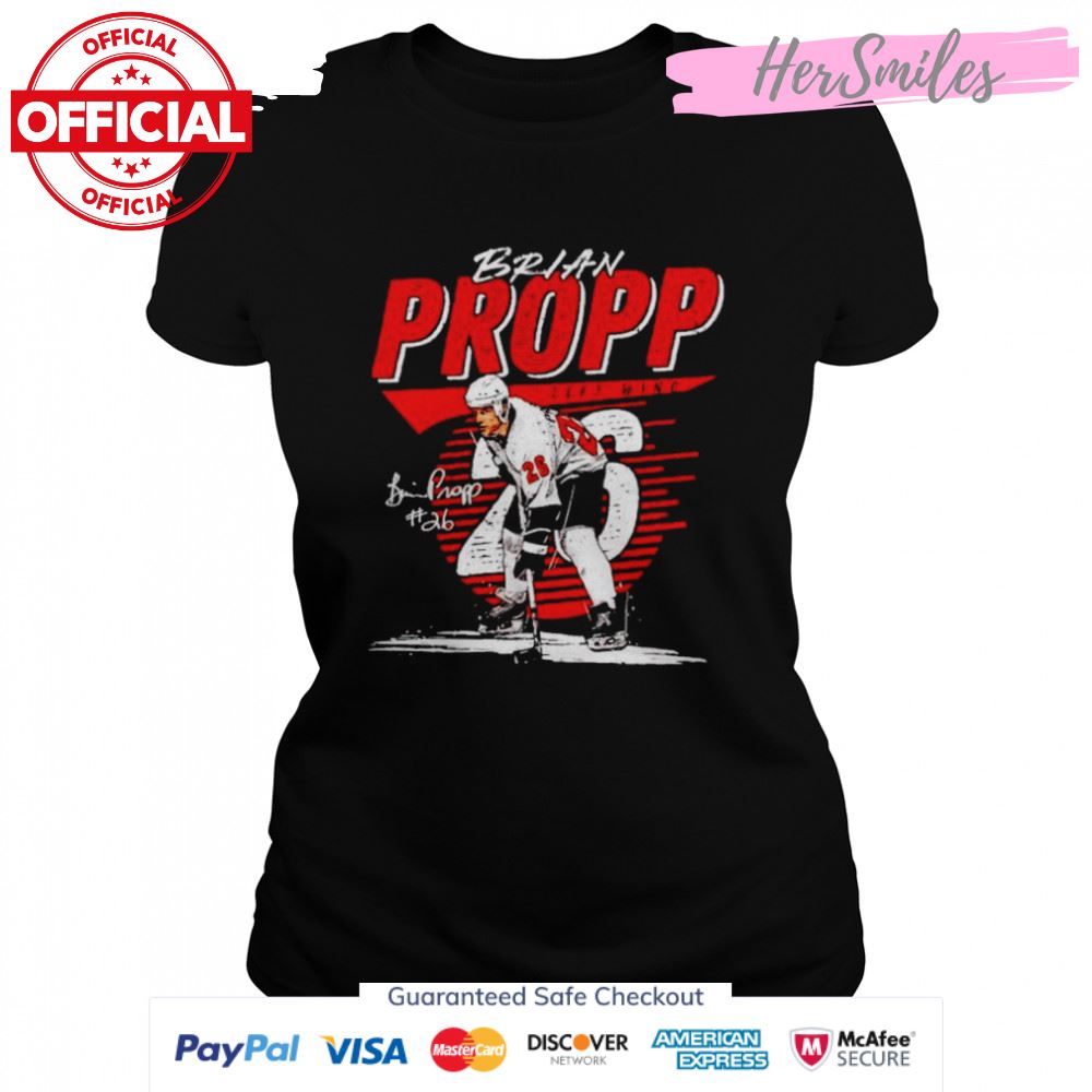 Brian Propp left wing signature shirt