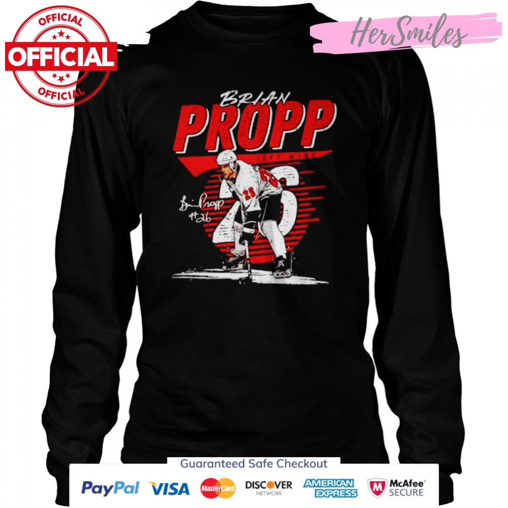 Brian Propp left wing signature shirt Brian Propp left wing signature shirt