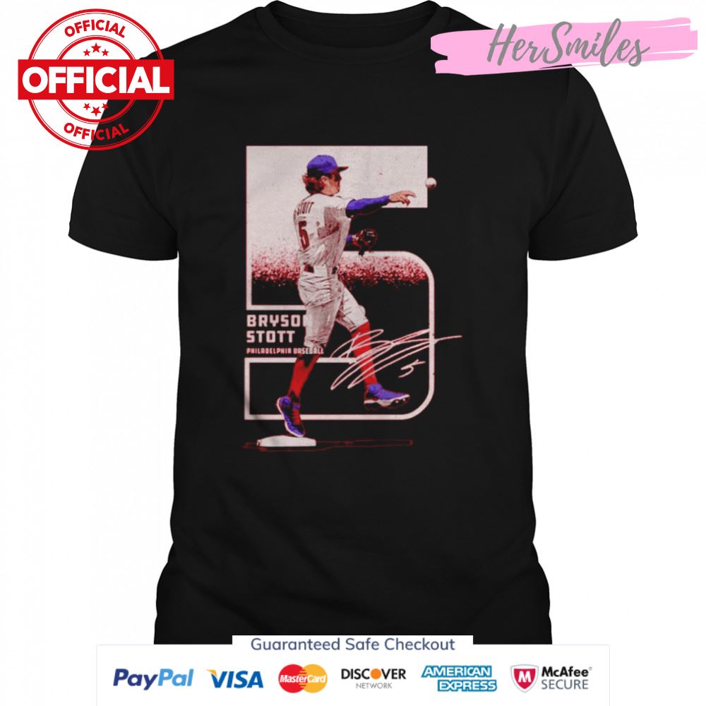 Bryson Stott Philadelphia Phillies Outline Signature shirt