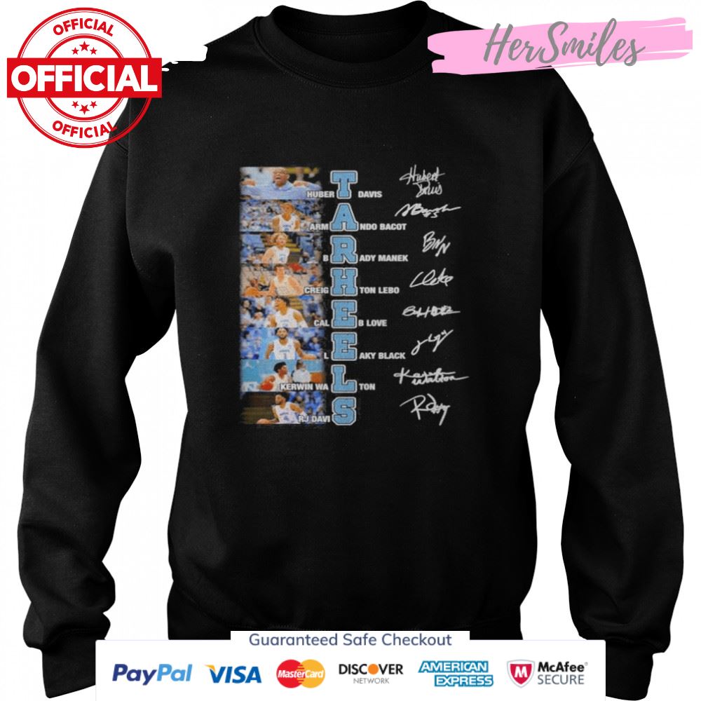 Carolina Tar Heels Hubert Davis Armando Bacot signatures shirt Carolina Tar Heels Hubert Davis Armando Bacot signatures shirt