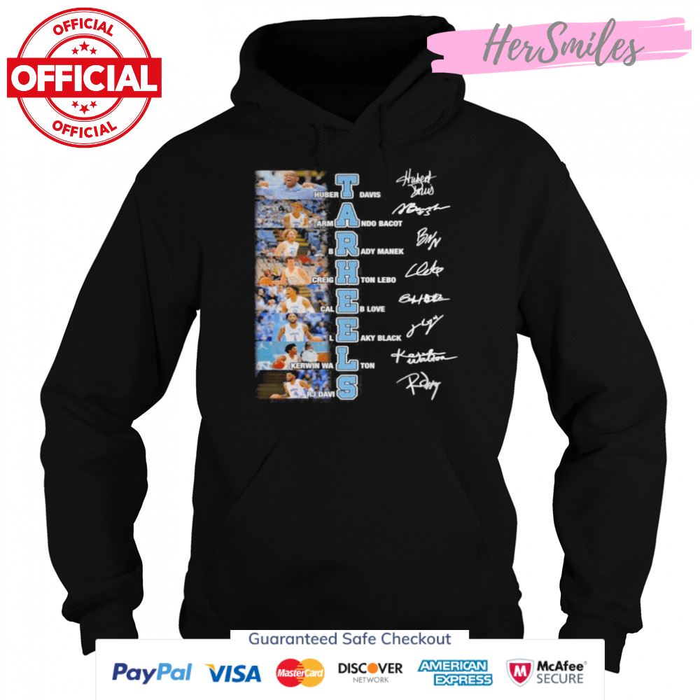 Carolina Tar Heels Hubert Davis Armando Bacot signatures shirt Carolina Tar Heels Hubert Davis Armando Bacot signatures shirt