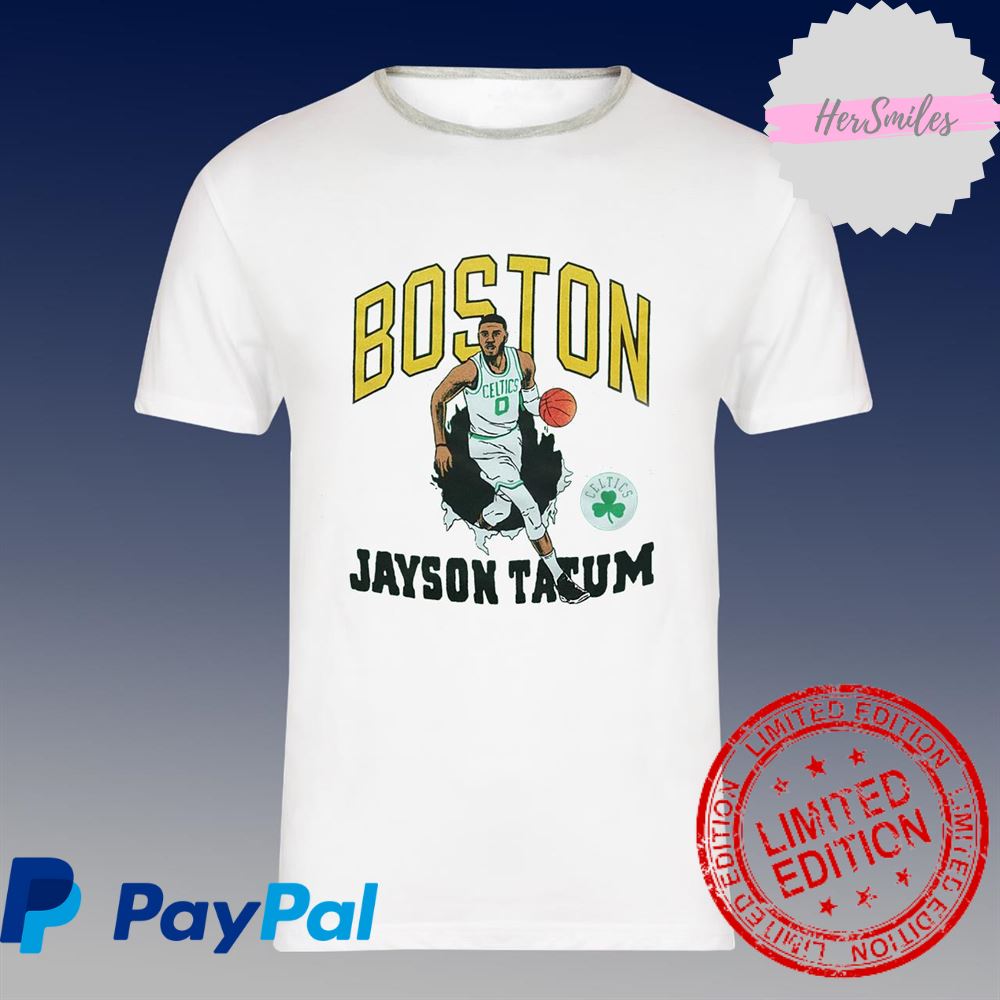 Celtics Jayson Tatum Bustin’ Through Shirt