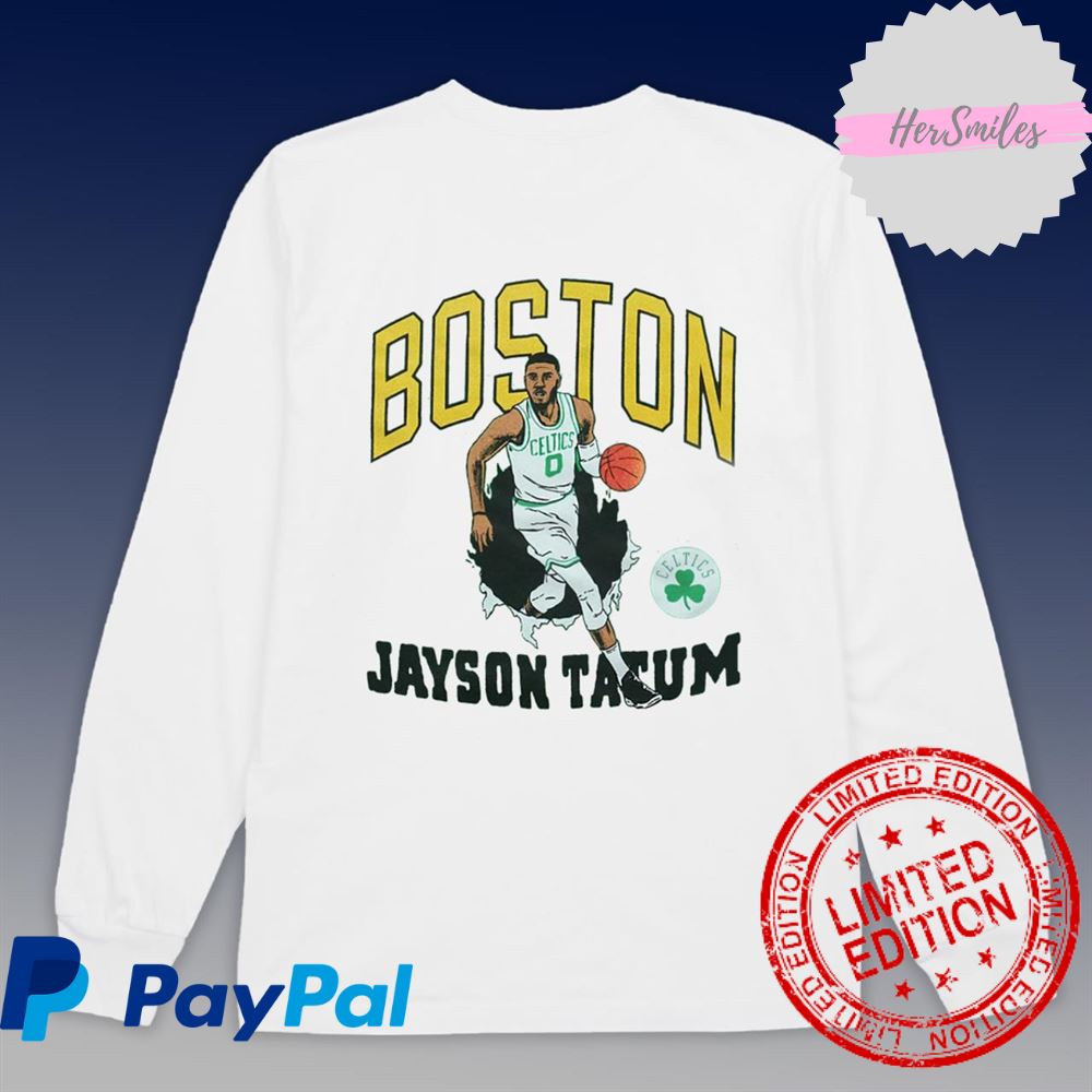 Celtics Jayson Tatum Bustin’ Through Shirt