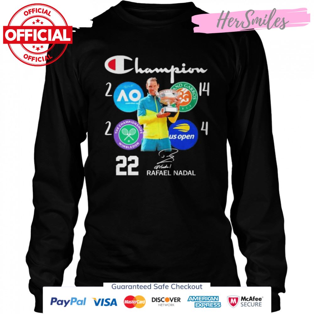 Champions 22 Rafael Nadal Signature Shirt Champions 22 Rafael Nadal Signature Shirt
