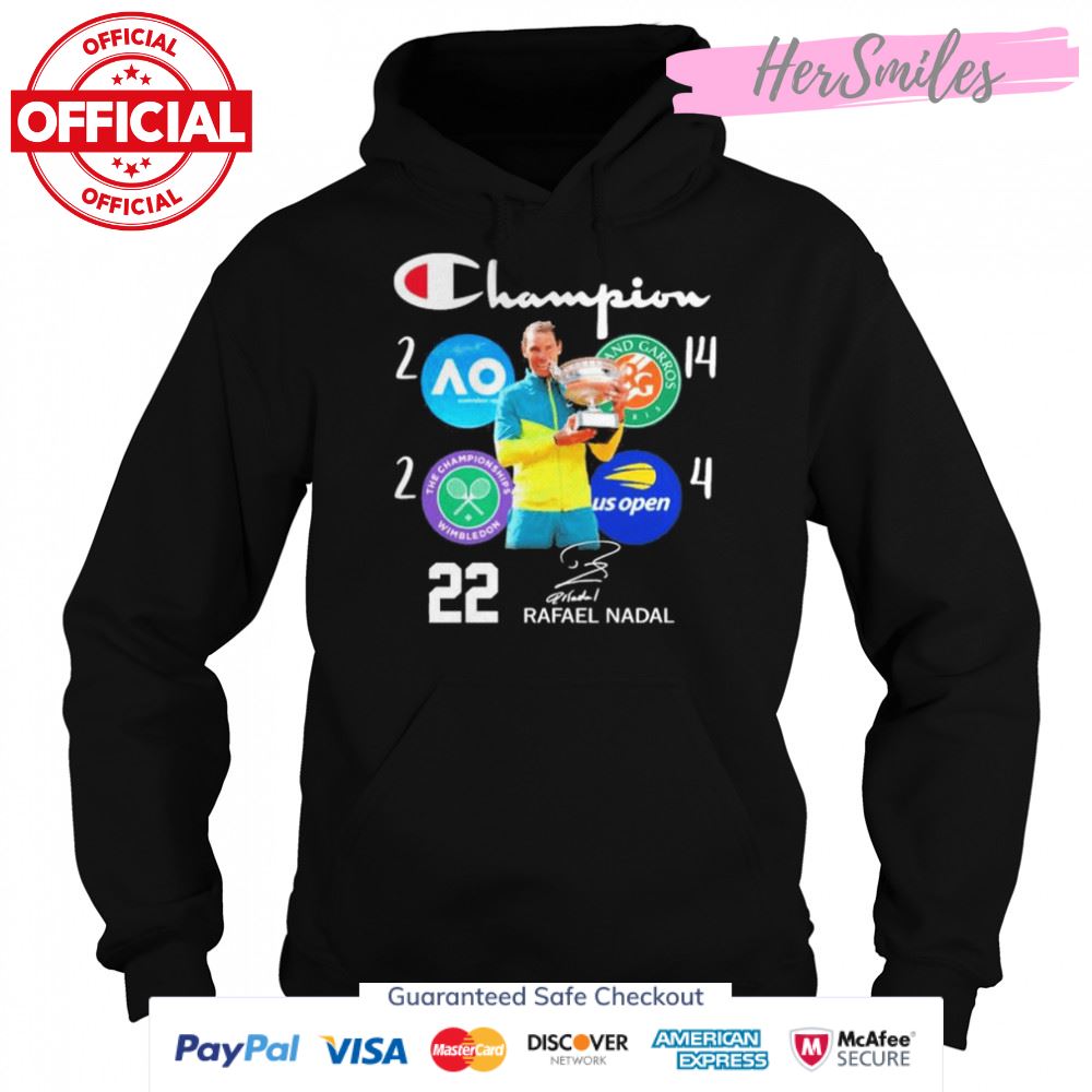 Champions 22 Rafael Nadal Signature Shirt Champions 22 Rafael Nadal Signature Shirt