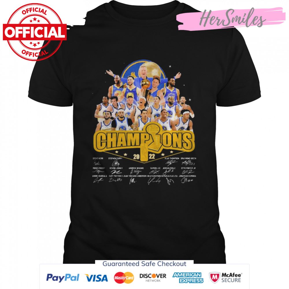 Champions Golden State Warriors 2022 Signatures Shirt