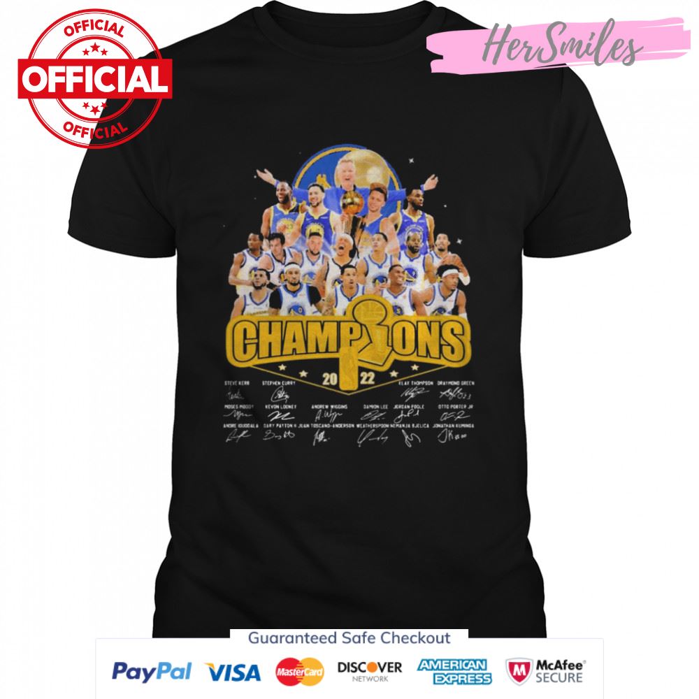 Champions Golden State Warriors 2022 Signatures Shirt