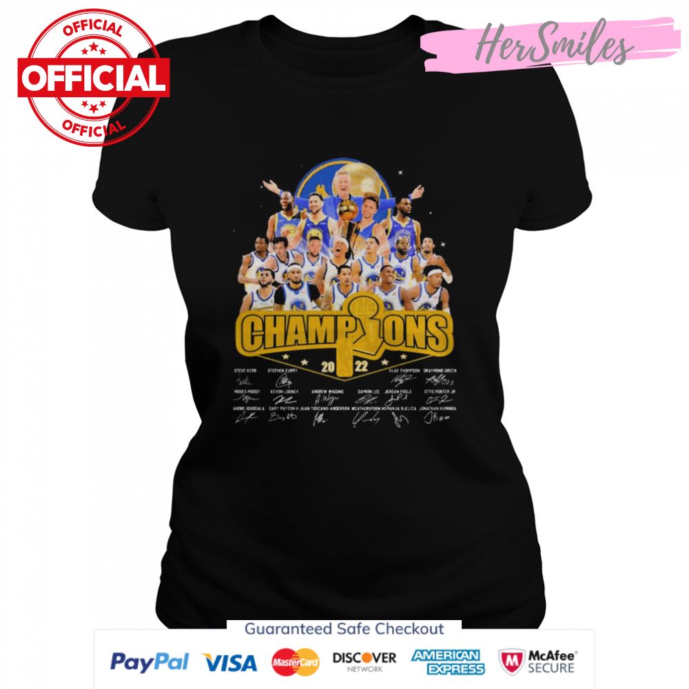 Champions Golden State Warriors 2022 Signatures Shirt