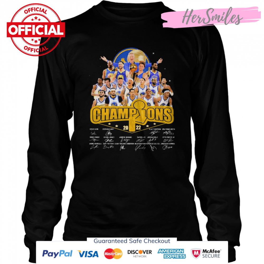 Champions Golden State Warriors 2022 Signatures Shirt Champions Golden State Warriors 2022 Signatures Shirt