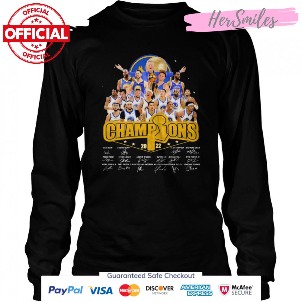 Champions Golden State Warriors 2022 Signatures Shirt Champions Golden State Warriors 2022 Signatures Shirt