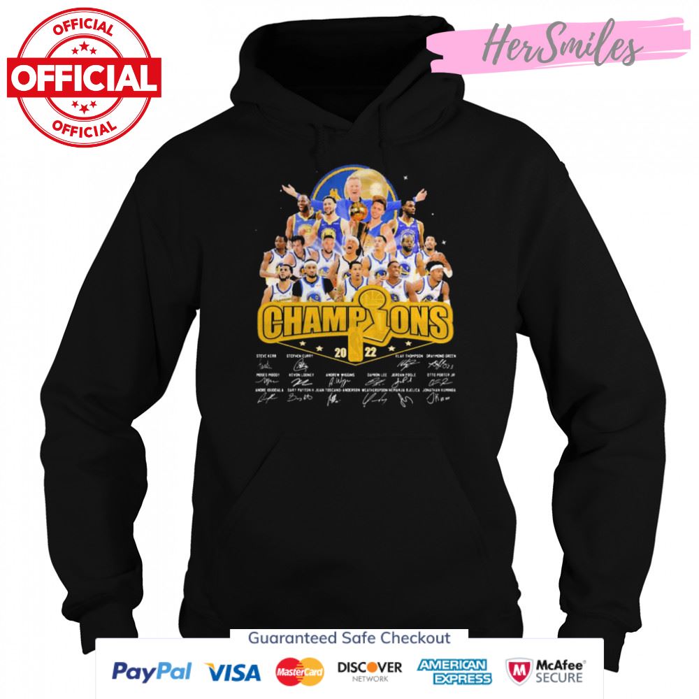 Champions Golden State Warriors 2022 Signatures Shirt Champions Golden State Warriors 2022 Signatures Shirt