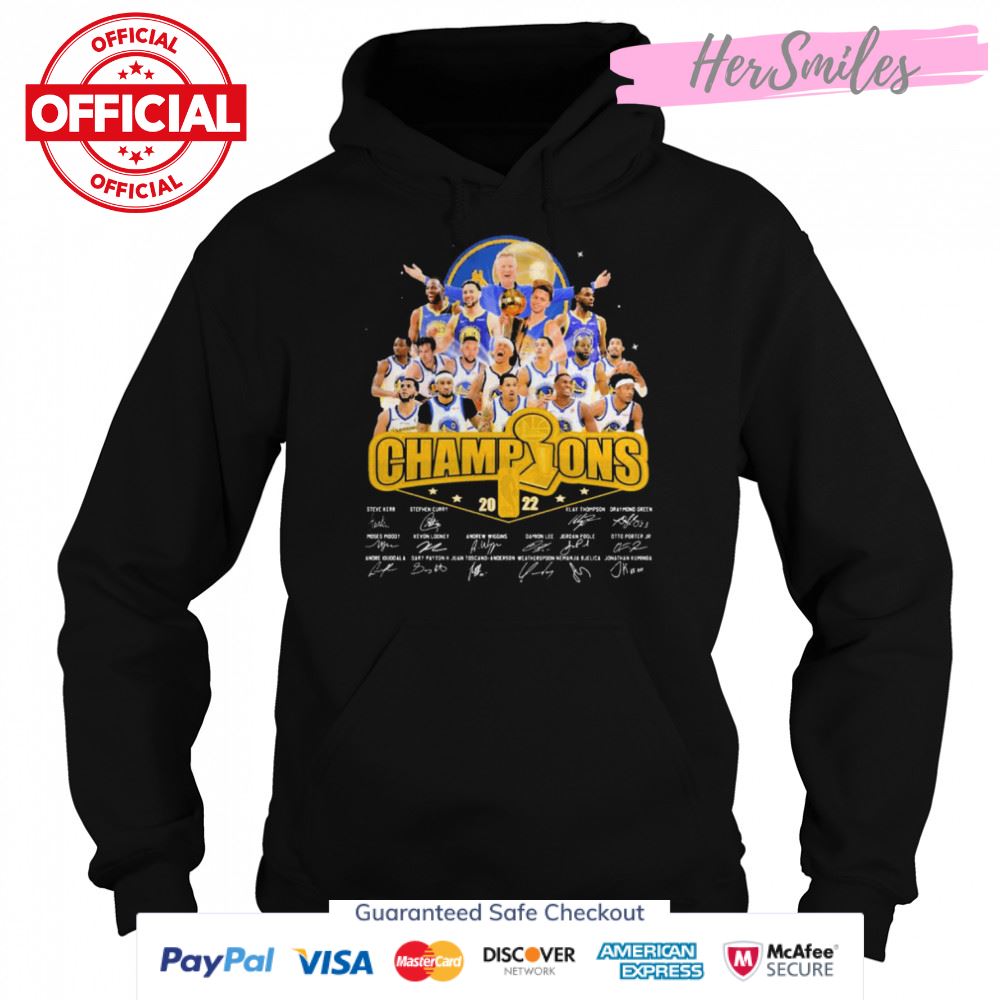 Champions Golden State Warriors 2022 Signatures Shirt Champions Golden State Warriors 2022 Signatures Shirt