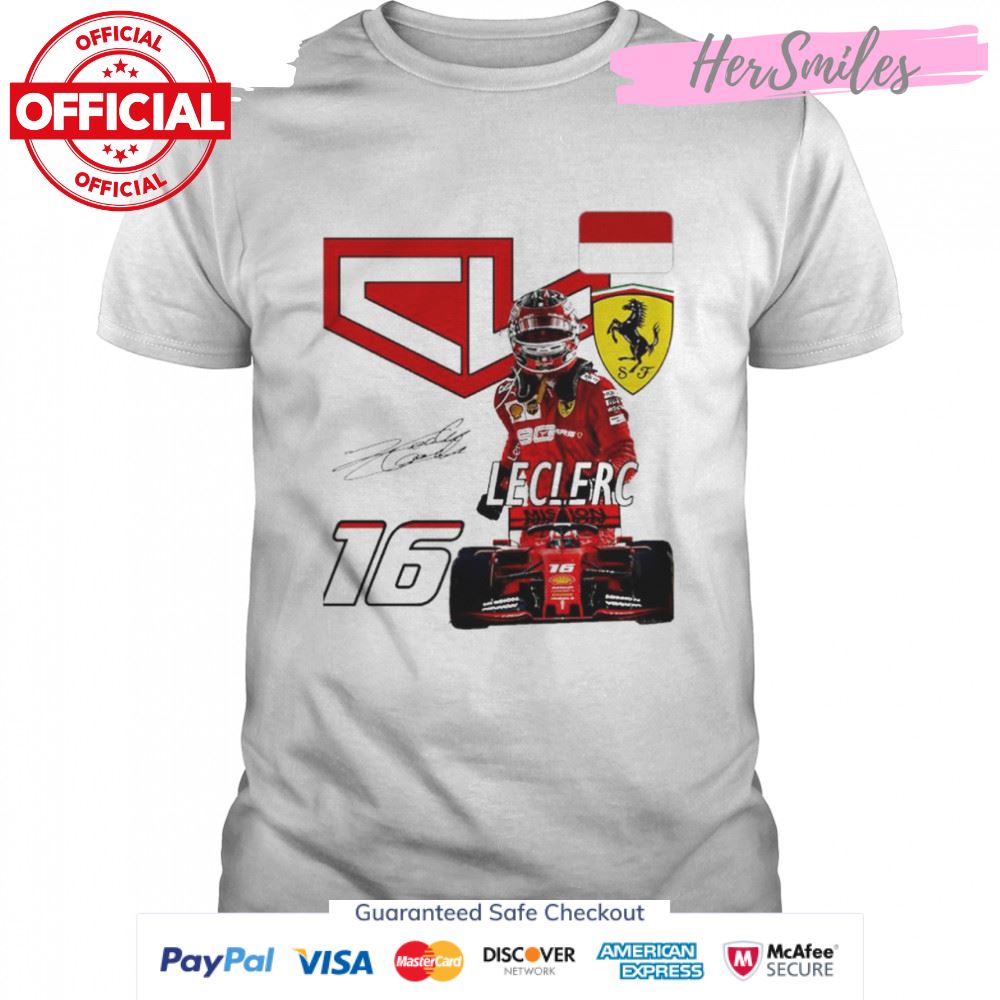 Charles Leclerc 16 Racing Signatures Shirt