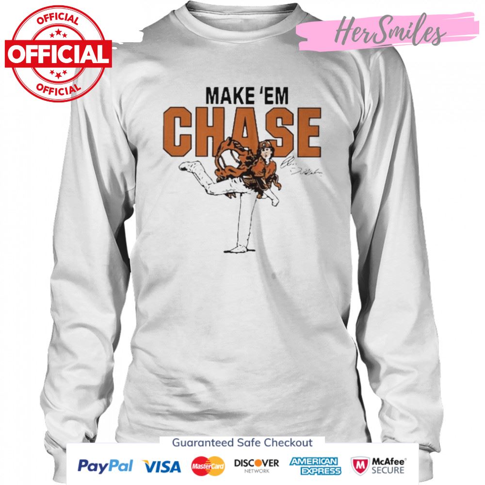 Chase Dollander Make ‘em Chase Signature 2022 Shirt Chase Dollander Make ‘em Chase Signature 2022 Shirt
