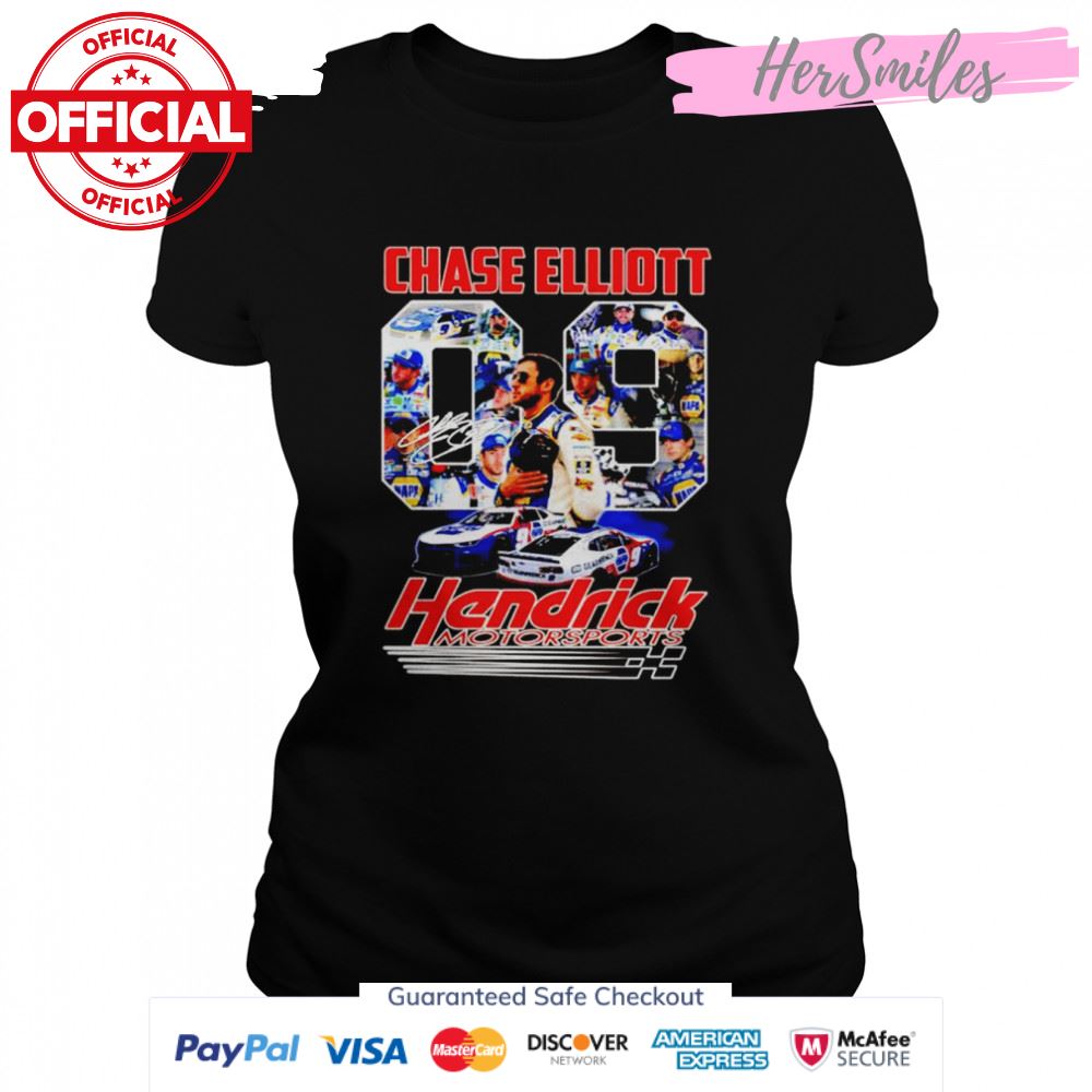 Chase Elliott 09 Hendrick Motorsports signature shirt
