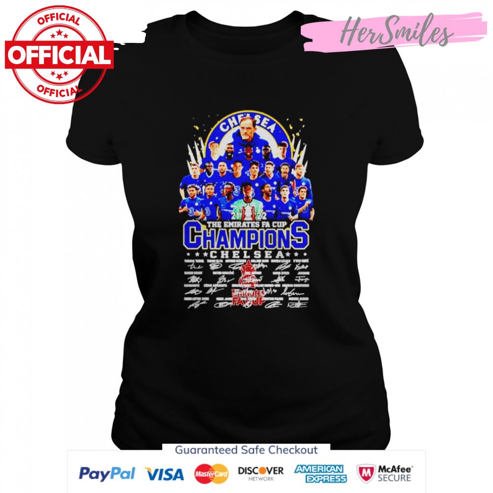 Chelsea 2022 The Emirates FA Cup Champions signatures shirt