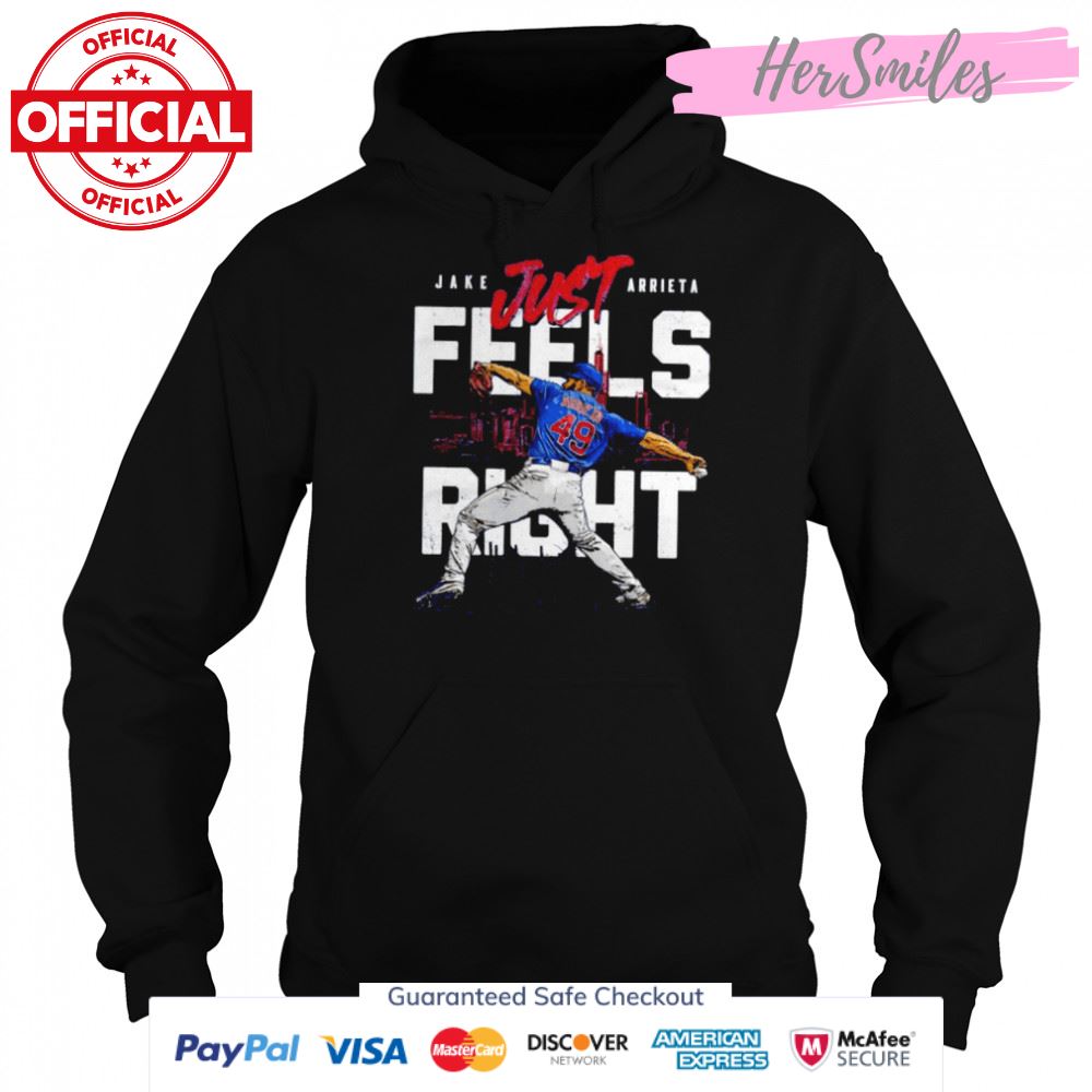Chicago Cubs Jake Arrieta just feels right signature shirt Chicago Cubs Jake Arrieta just feels right signature shirt