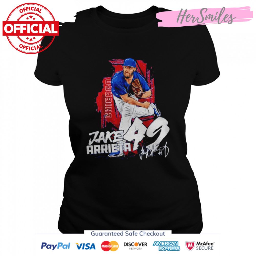 Chicago Cubs Jake Arrieta signature shirt
