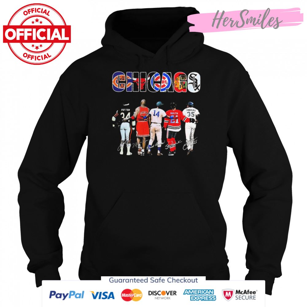 Chicago Sports Team Payton and Jordan and Mikita and Thomas Signatures 2022 Shirt Chicago Sports Team Payton and Jordan and Mikita and Thomas Signatures 2022 Shirt